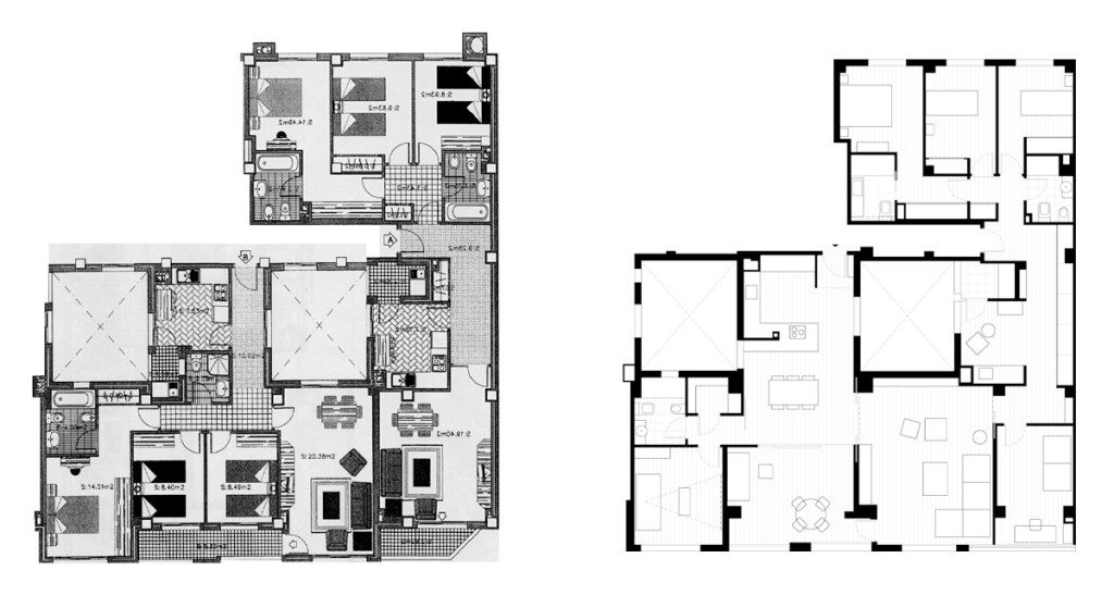 el ANTES y el DESPUÉS en plano